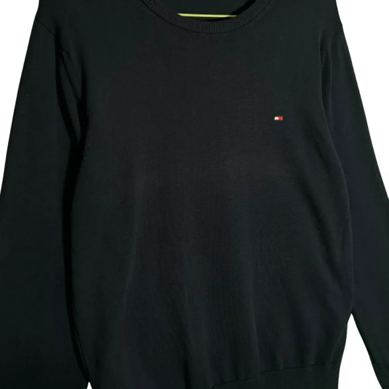 Jersey algodón Tommy Hilfiger azul marino M - Imagen 3