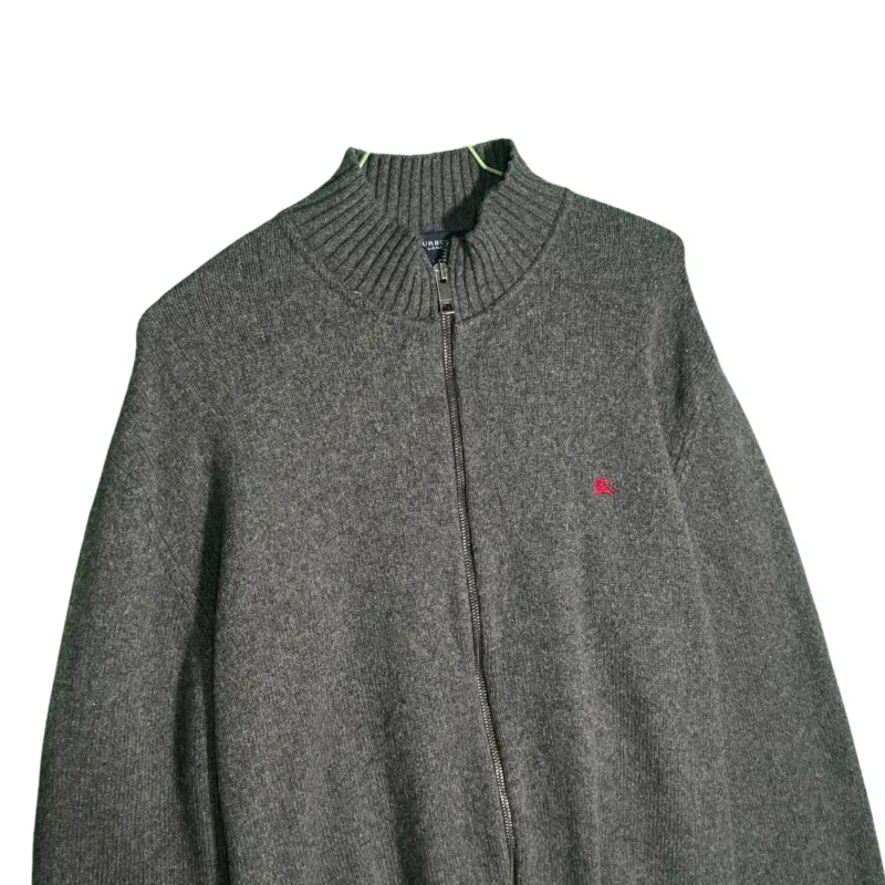 Jersey con cremallera Burberrys vintage 00s gris XL - Imagen 2