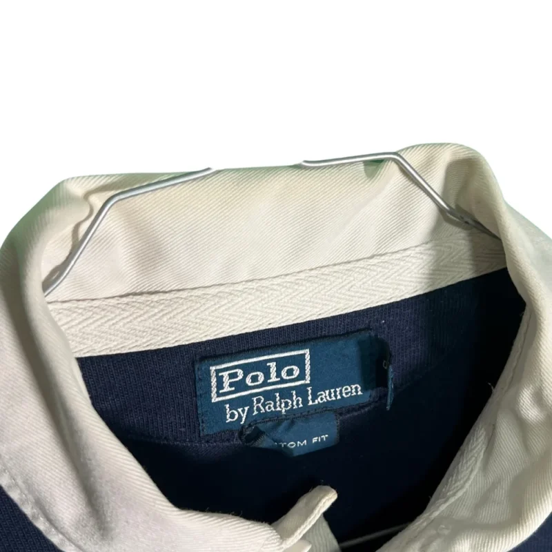 Polo manga larga Ralph Lauren vintage 00s azul marino S - Imagen 3 - Lacaie Vintage