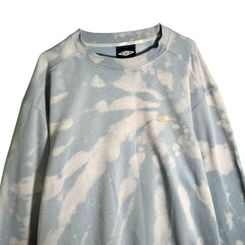 Sudadera Umbro vintage 90s tie dye azul claro XXL - Imagen 2