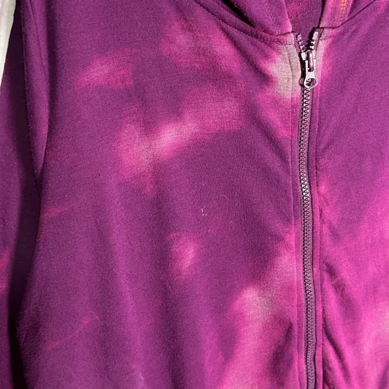 Sudadera con cremallera mujer Champion tie-dye morada XL - Imagen 3