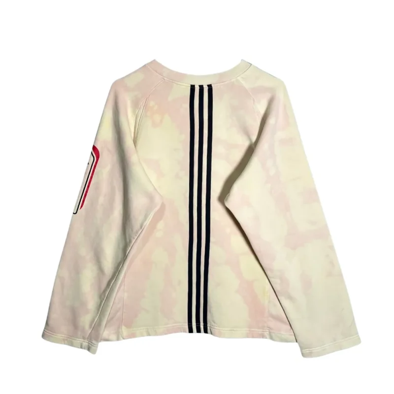 Sudadera mujer Adidas vintage 00s tie dye beige S - Imagen 7