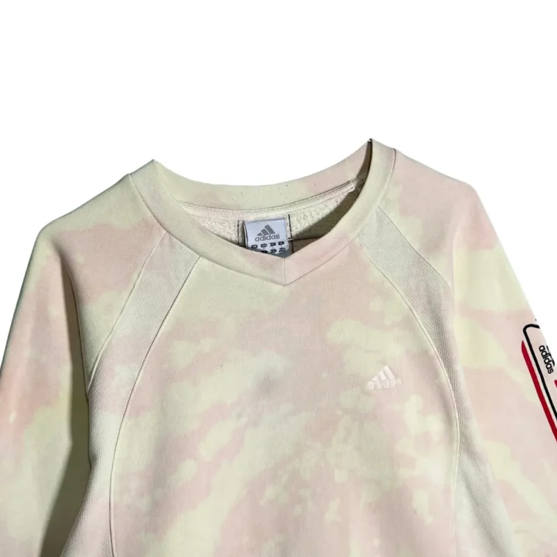 Sudadera mujer Adidas vintage 00s tie dye beige S - Imagen 6