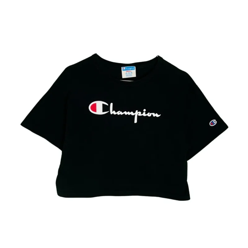 Camiseta crop Champion negra S