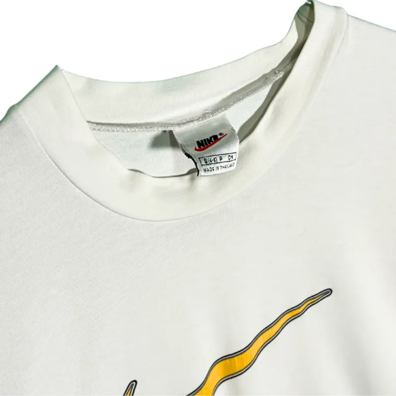 Camiseta mujer crop Nike vintage 90s blanca S - Imagen 3