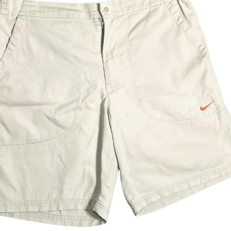 Pantalón corto de algosón Nike vintage 00s beige L - Imagen 2