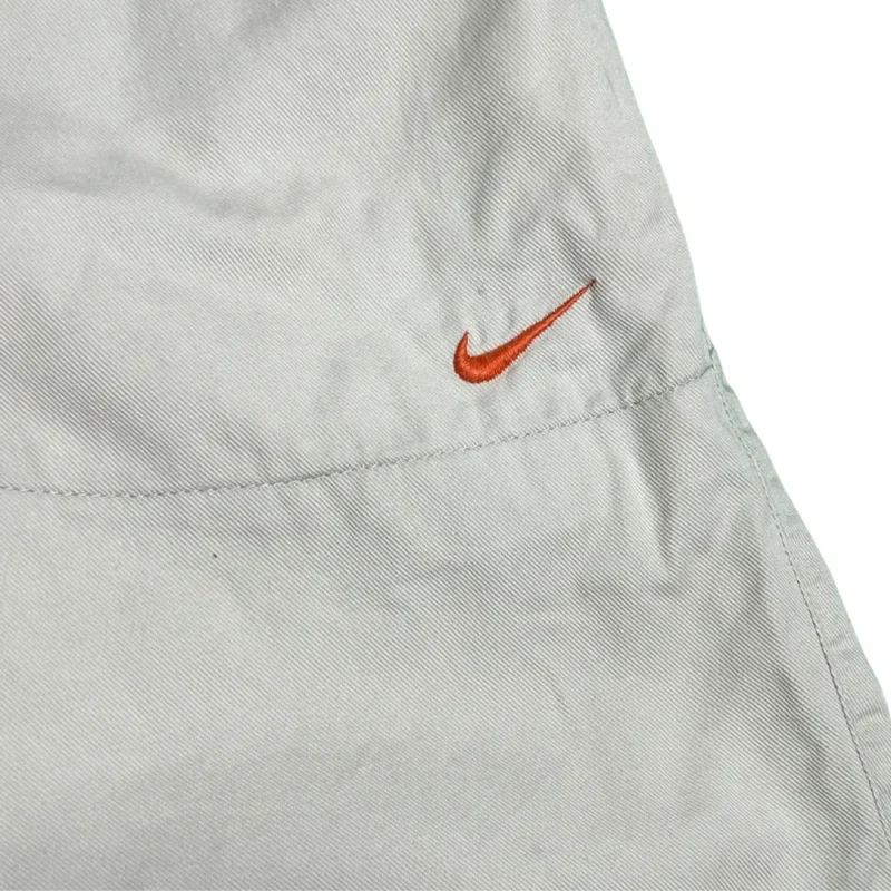 Pantalón corto de algosón Nike vintage 00s beige L - Imagen 5