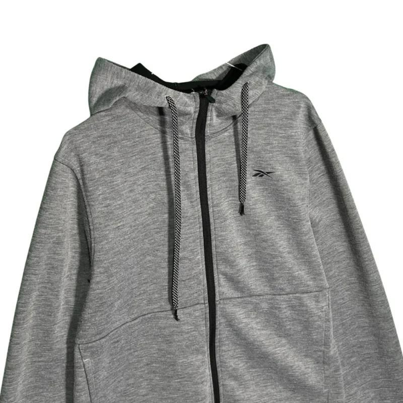 Sudadera con cremallera Reebok gris M - Imagen 2