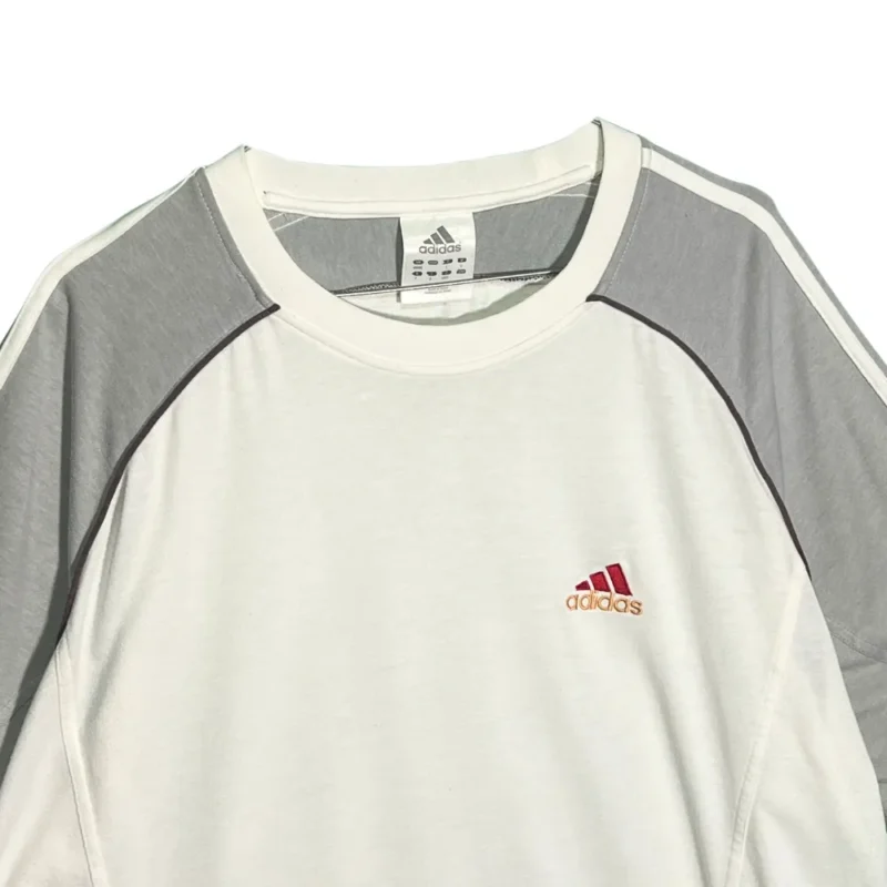 Camiseta Adidas vintage 00s gris/blanco XL - Imagen 2