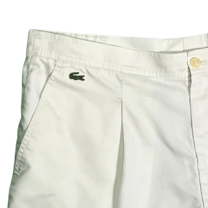 Short Lacoste vintage blanco 46 - Imagen 3
