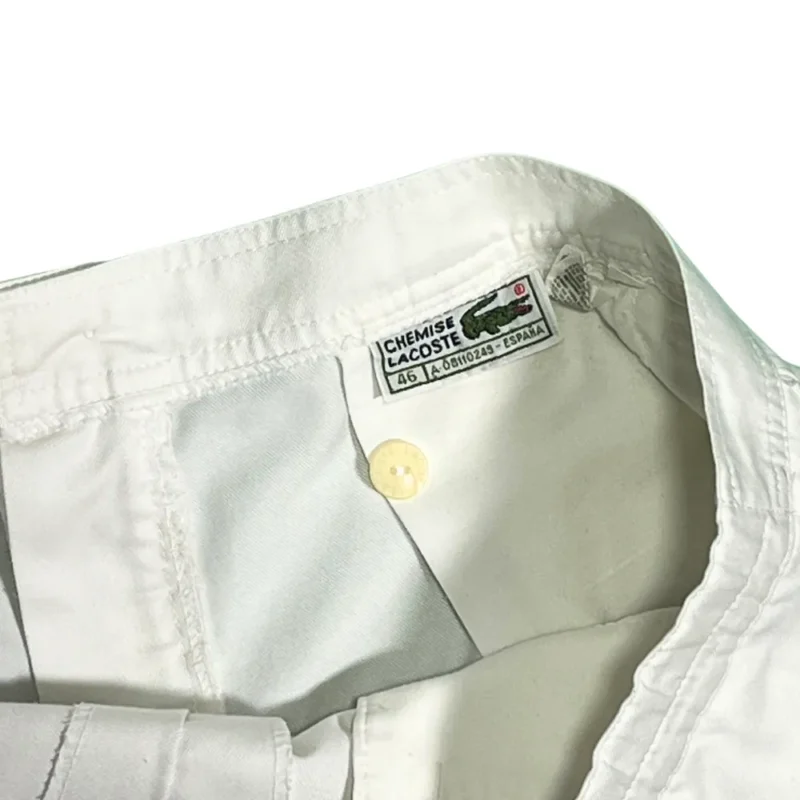 Short Lacoste vintage blanco 46 - Imagen 4