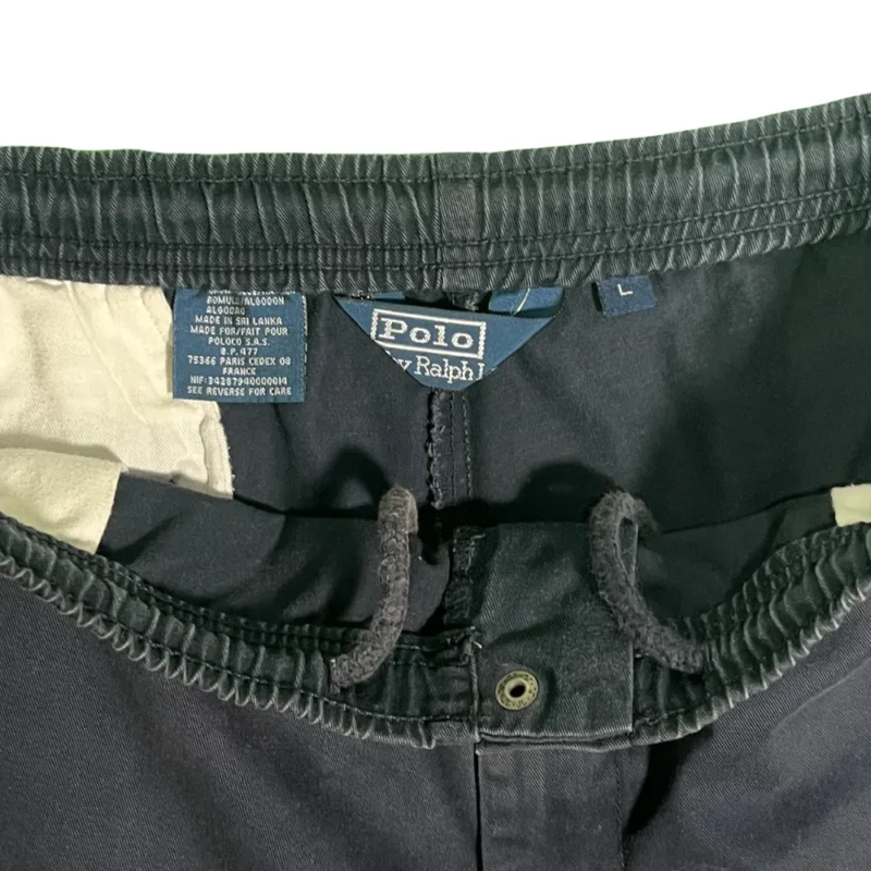 Pantalón Ralph Lauren vintage 90s sun-fade azul marino L - Imagen 3