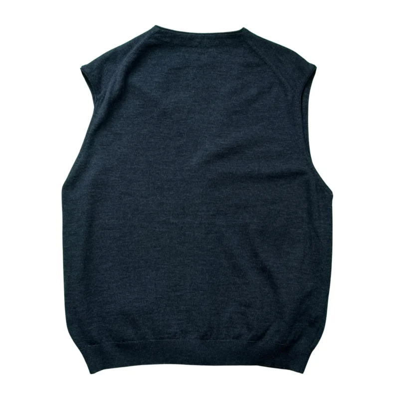 Chaleco Burberrys vintage 00s gris XL - Imagen 3 - Lacaie Vintage