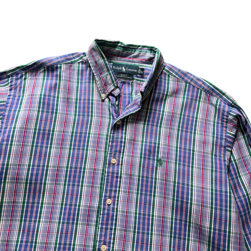 Camisa de cuadros Ralph Lauren vintage 00s XL - Imagen 2 - Lacaie Vintage