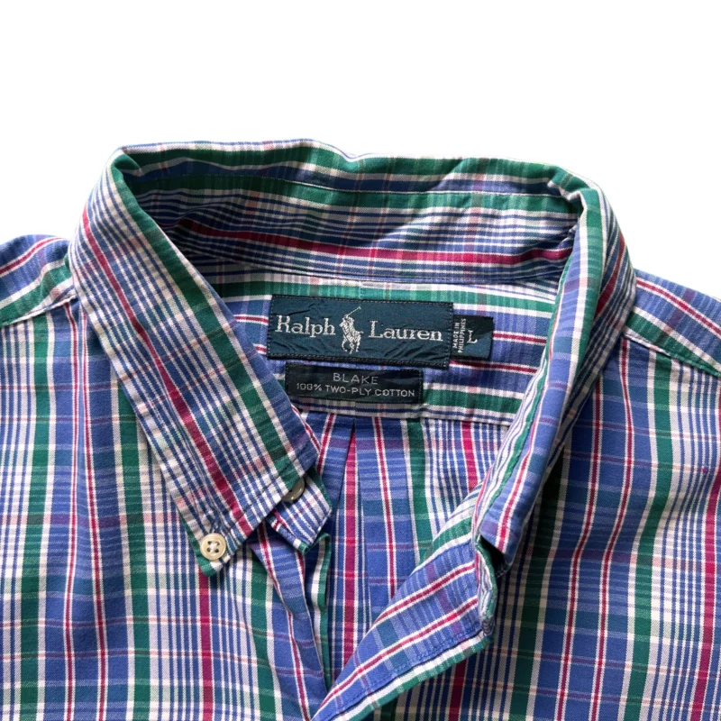 Camisa de cuadros Ralph Lauren vintage 00s XL - Imagen 3 - Lacaie Vintage