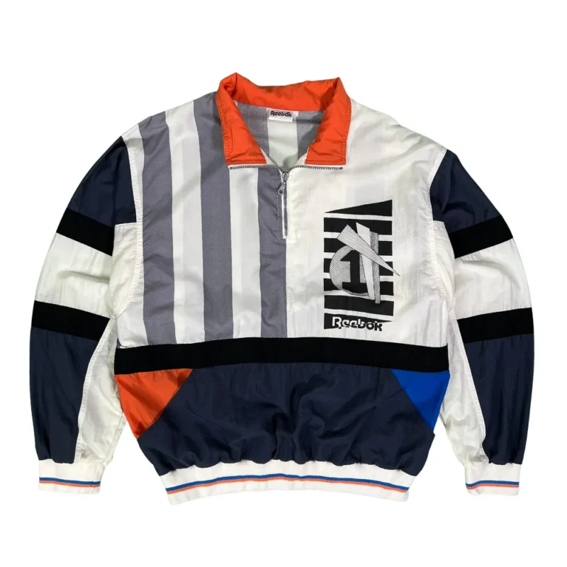 Jersey 1/4 zip Reebok vintage 90s L - Lacaie Vintage