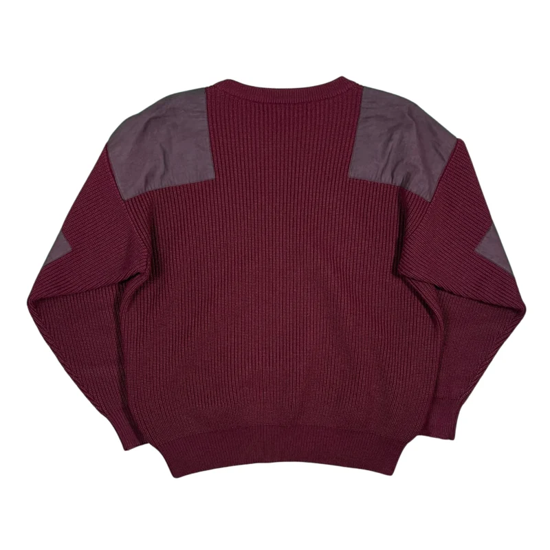 Jersey Burberrys vintage 90s burdeos M - Imagen 4 - Lacaie Vintage