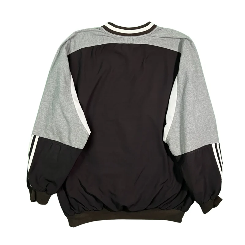 Sudadera deportiva Adidas vintage 00s gris/negro L - Imagen 7 - Lacaie Vintage