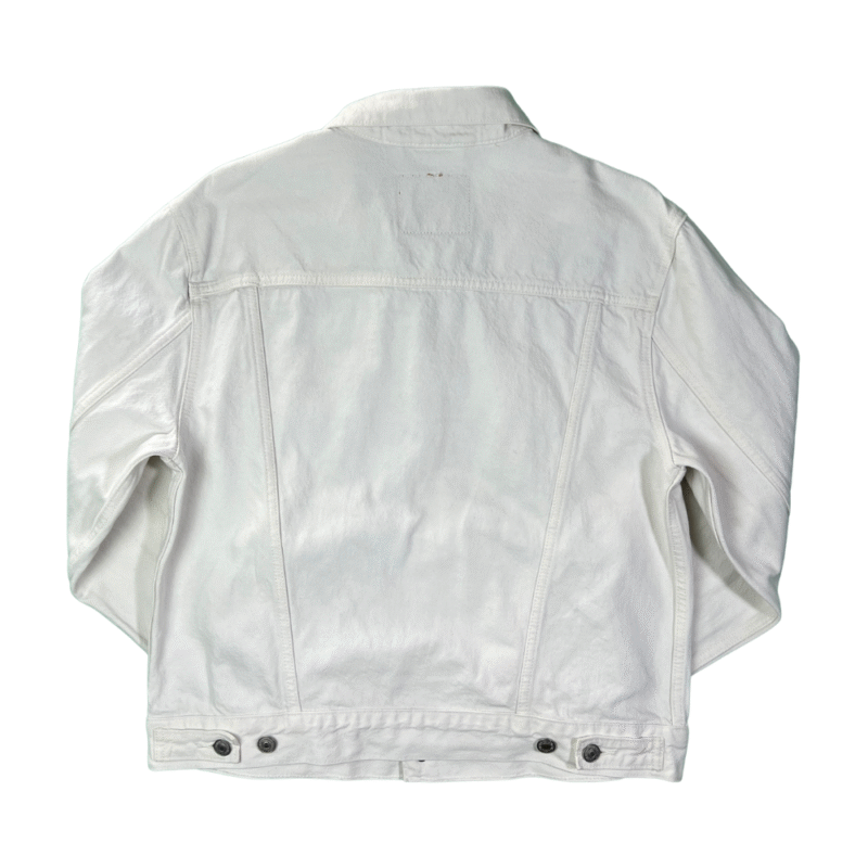 Chaqueta vaquera mujer Levis blanca M - Imagen 4 - Lacaie Vintage