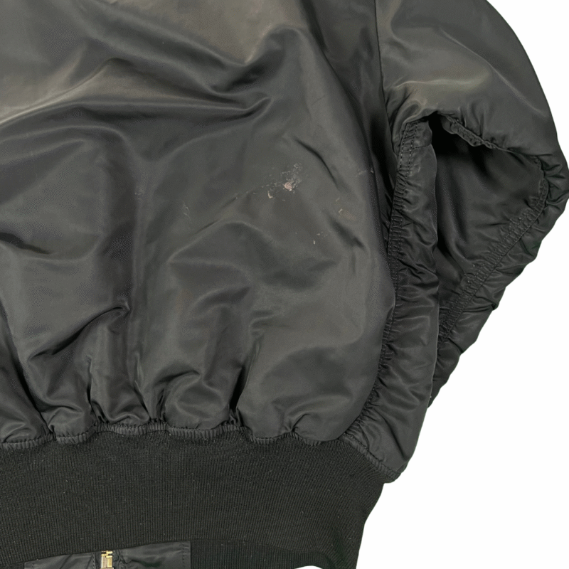 Chaqueta bomber Alpha Industries vintage negra L - Imagen 3 - Lacaie Vintage