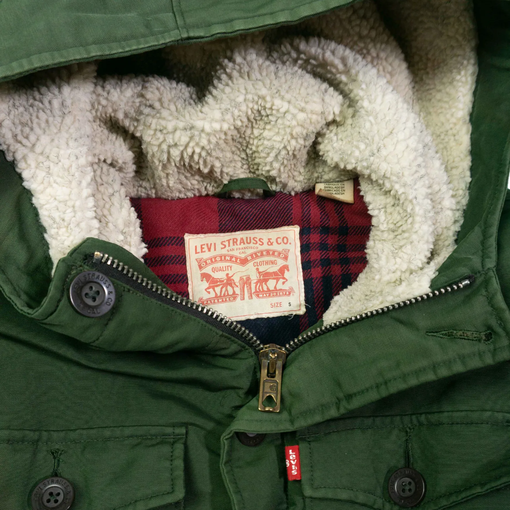 Abrigo Levis vintage 00s S - Lacaie Vintage Abrigo Levis vintage 00s S - Imagen 4