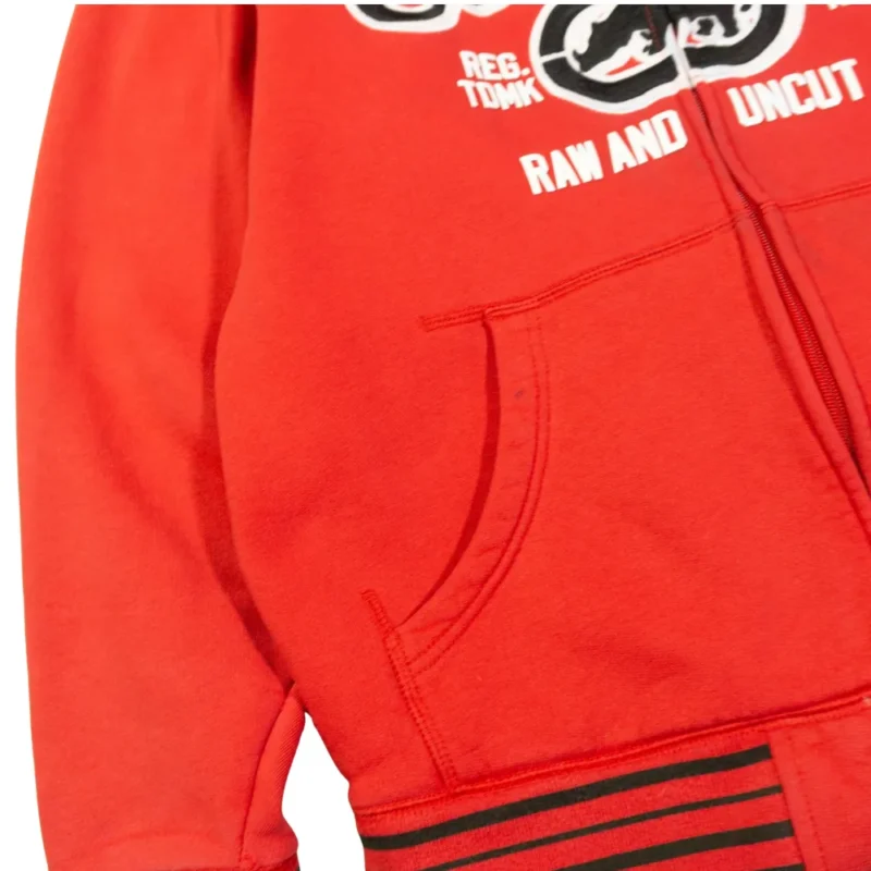 Sudadera con cremallera Ecko Y2K roja M - Imagen 2 - Lacaie Vintage