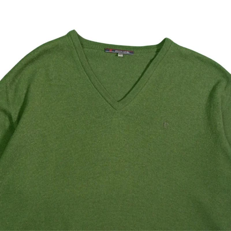 Jersey Pierre Cardin vintage 90s verde M - Imagen 2 - Lacaie Vintage