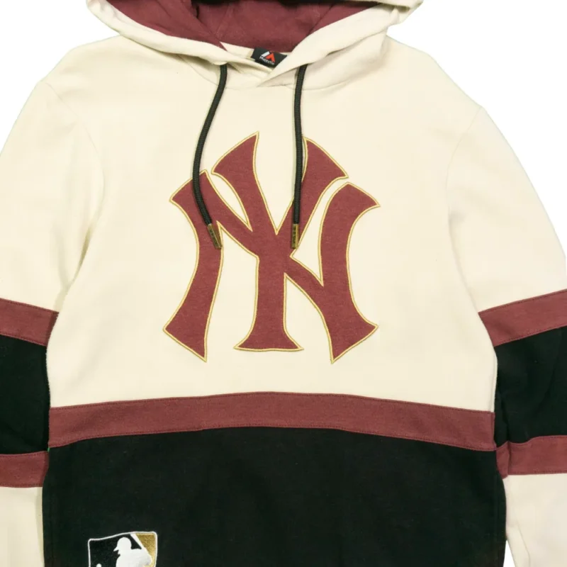 Sudadera New York Majestic beige/negro XS - Imagen 6 - Lacaie Vintage