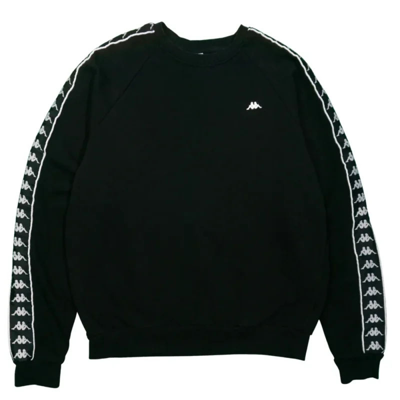 Sudadera Kappa negra M - Lacaie Vintage