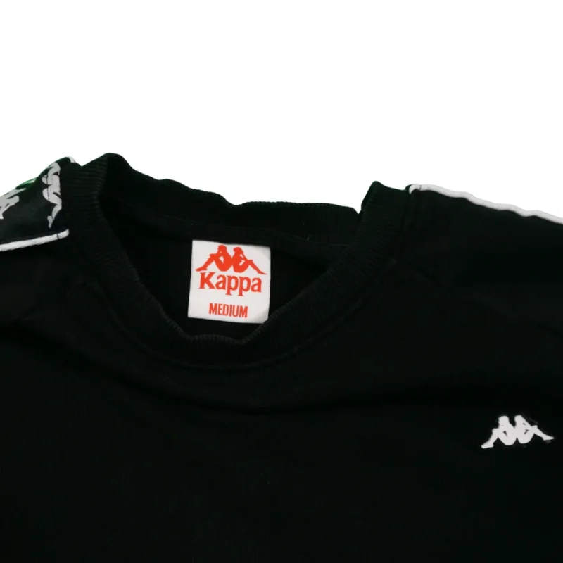 Sudadera Kappa negra M - Imagen 2 - Lacaie Vintage