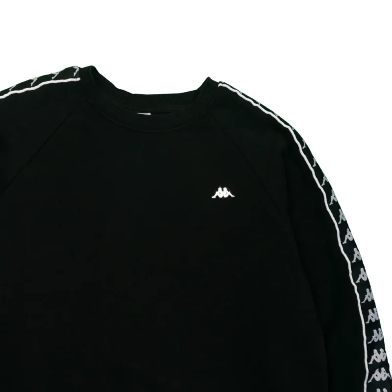 Sudadera Kappa negra M - Imagen 3 - Lacaie Vintage