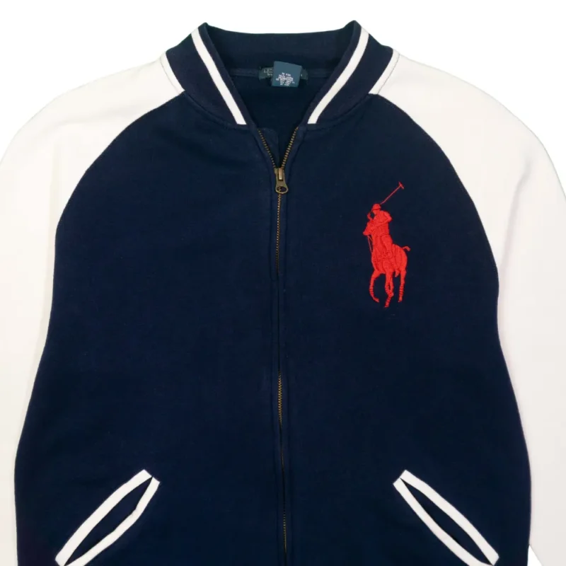 Chaqueta Ralph Lauren azul marino/blanco S - Imagen 2 - Lacaie Vintage