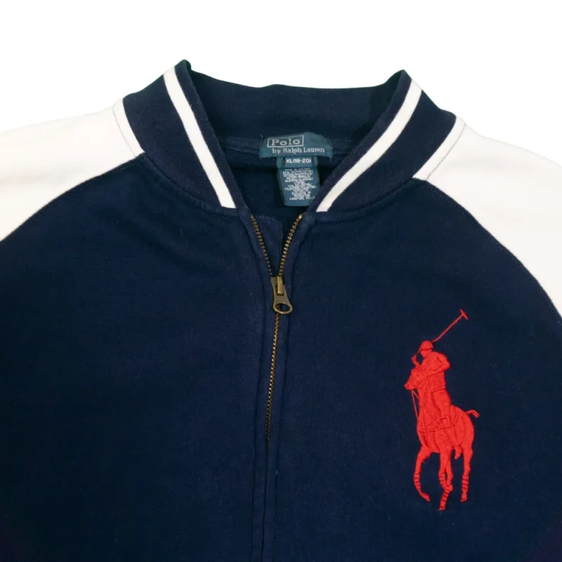 Chaqueta Ralph Lauren azul marino/blanco S - Imagen 5 - Lacaie Vintage