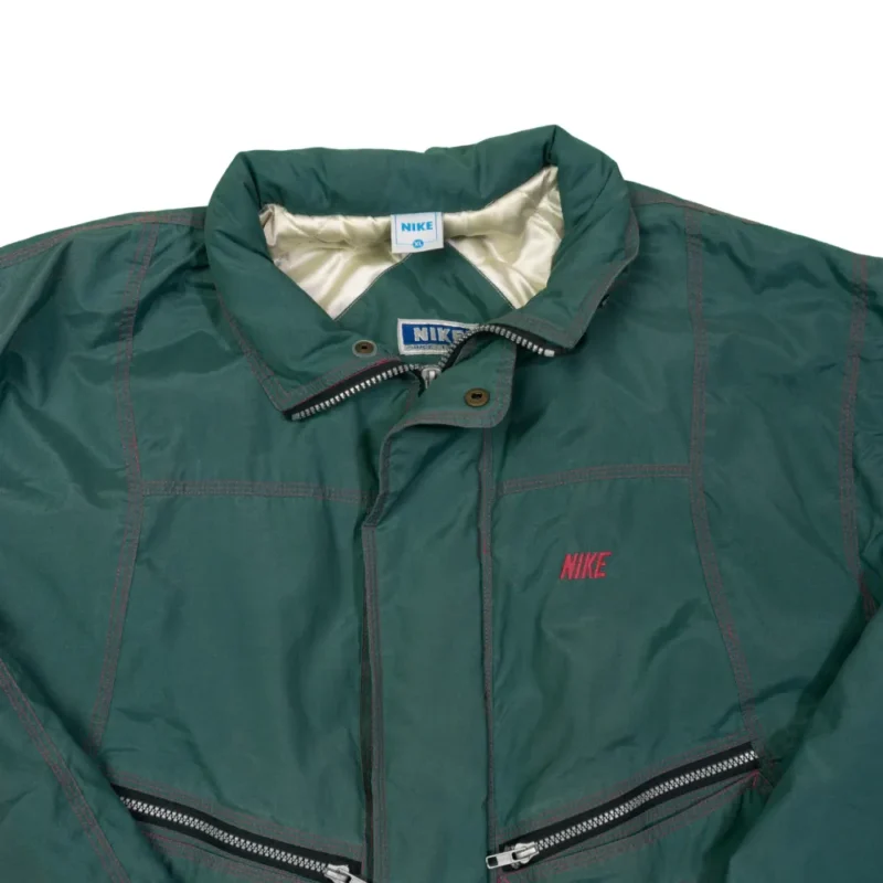 Abrigo Nike vintage 90s verde XL - Imagen 3 - Lacaie Vintage