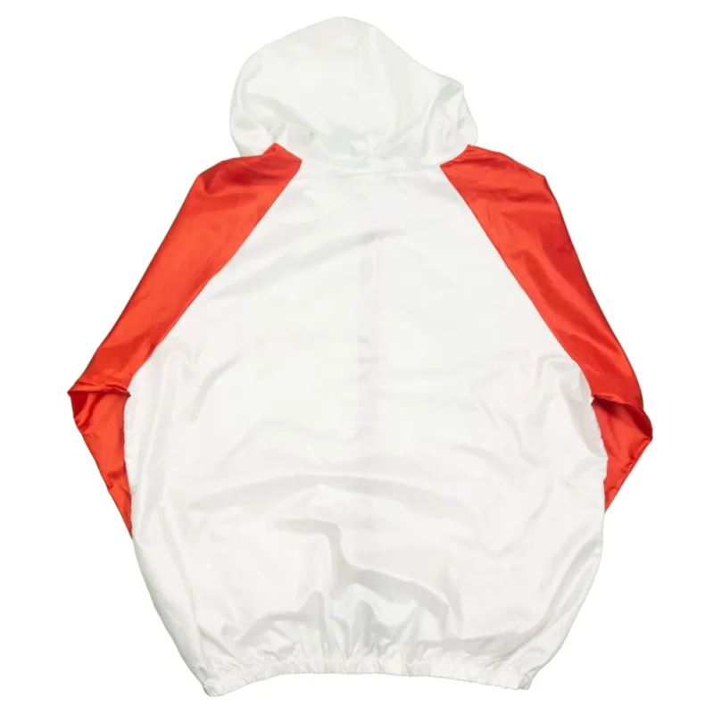 Cortavientos/bolso Canon vintage 90s rojo/blanco XL - Imagen 8 - Lacaie Vintage