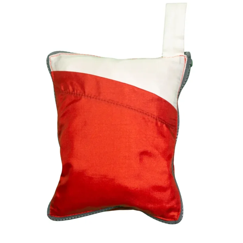 Cortavientos/bolso Canon vintage 90s rojo/blanco XL - Imagen 7 - Lacaie Vintage