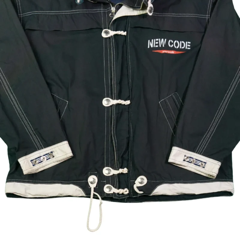 Chaqueta Pull Bear vintage 90s negra XL - Imagen 3 - Lacaie Vintage