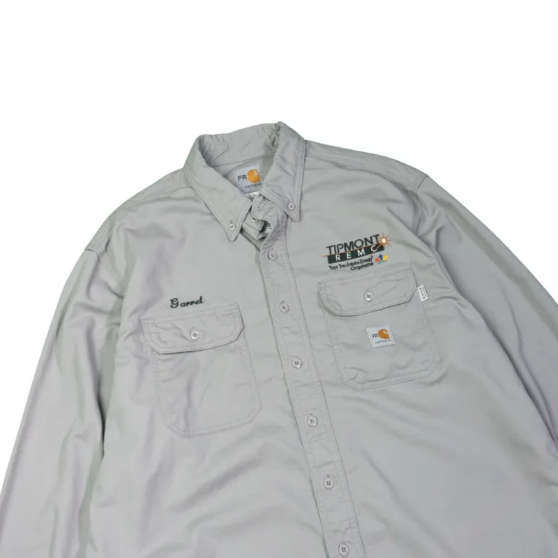 Camisa Carhartt Fr gris L - Imagen 2 - Lacaie Vintage
