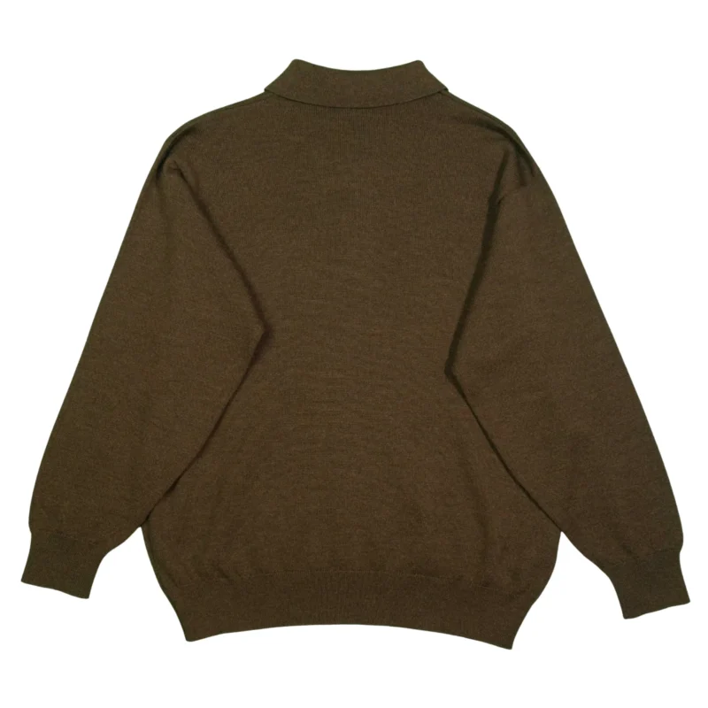 Jersey de botones Burberrys vintage 00s marrón S - Imagen 3 - Lacaie Vintage