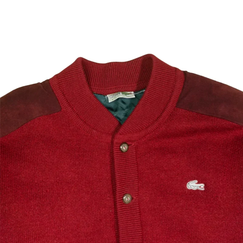 Chaqueta Lacoste vintage 90s rojo L - Imagen 3 - Lacaie Vintage