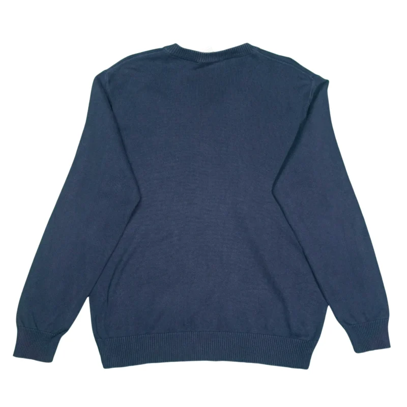Jersey cuello de pico Lacoste vintage 00s azul marino M - Imagen 3 - Lacaie Vintage