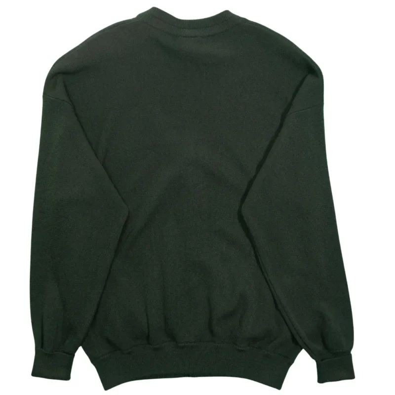 Cárdigan Lacoste vintage 90s verde oscuro XL - Imagen 4 - Lacaie Vintage
