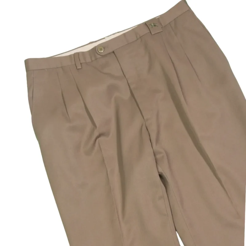Pantalón Burberrys vintage 90s marrón claro 50 - Imagen 3 - Lacaie Vintage