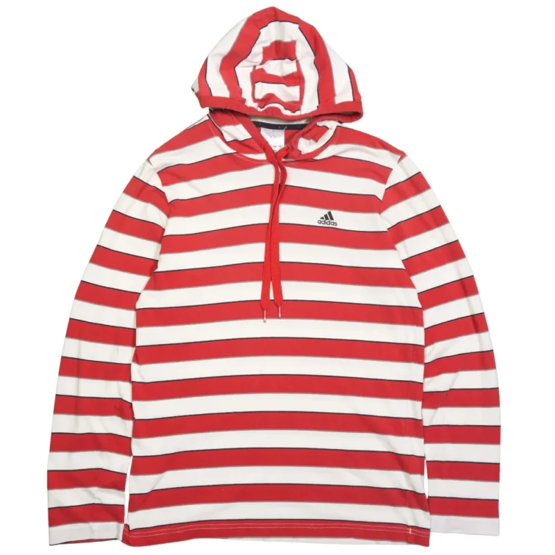 Sudadera fina Adidas rojo/blanco M