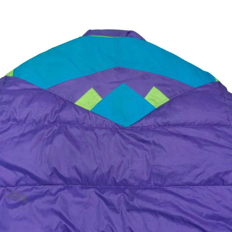Abrigo de plumas Etirel vintage 90s verde/azul M (oversize) - Imagen 6 - Lacaie Vintage