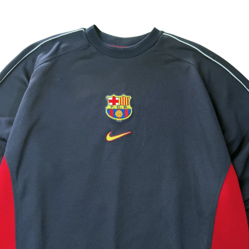 Sudadera Nike vintage 00s Fc Barcelona vintage 00s azul marino XL - Imagen 2 - Lacaie Vintage