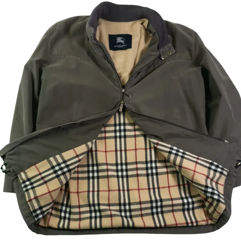 Chaqueta Burberrys vintage 90s gris 50 - Imagen 5 - Lacaie Vintage