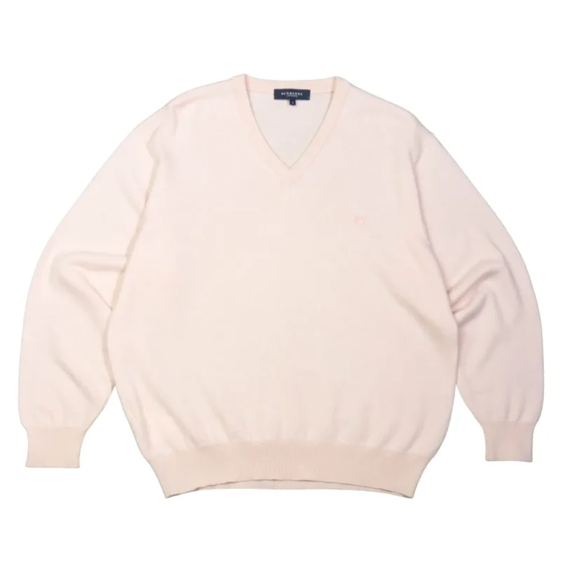 Jersey Burberrys vintage 00s cuello pico M - Lacaie Vintage