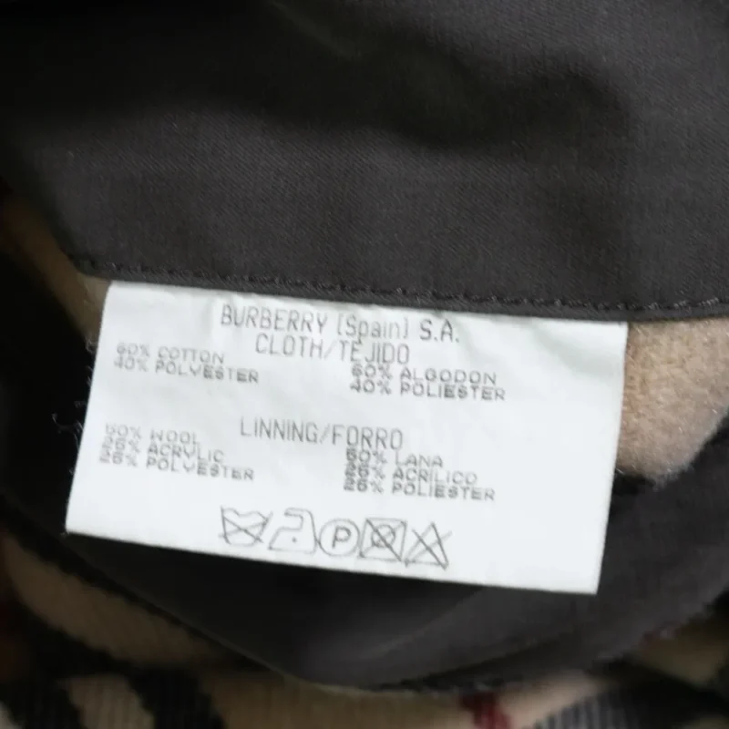 Chaqueta Burberrys vintage 90s gris 50 - Imagen 6 - Lacaie Vintage