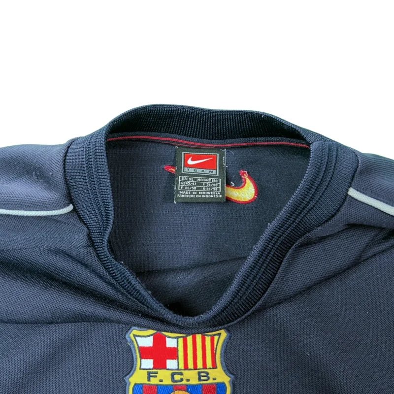 Sudadera Nike vintage 00s Fc Barcelona vintage 00s azul marino XL - Imagen 5 - Lacaie Vintage